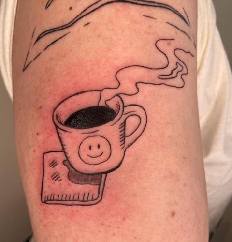 coffee cup tattoos ideas