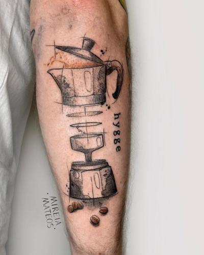 coffee pot tattoo ideas